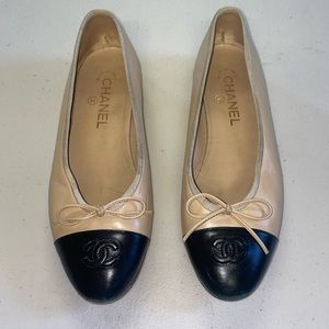 Chanel Leather Ballet Flats